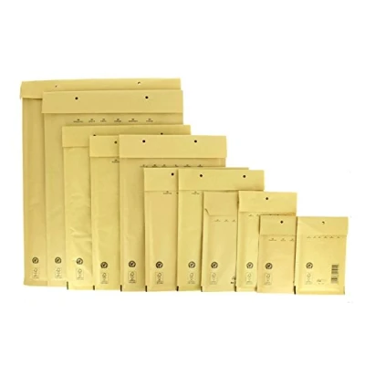Image de Bong 10 12228 rembourrées airPro en papier kraft 80 g/m ² et polyéthylène avec fermeture par bande adhésive pour envoi avion (marron)