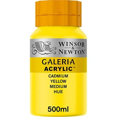 Image de Winsor &amp; Newton Acrylique Galeria 500ml Nuance De Jaune Cadmium Moyen Série 1