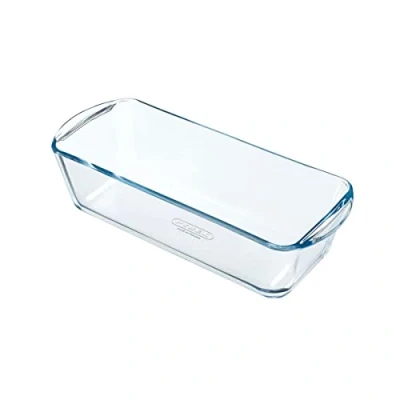 Image de Pyrex Bake &amp; Enjoy Moule à Cake en Verre Ecru 28 x 12 8 cm