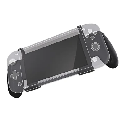Image de Konix Mythics Support poignées Comfort Grip pour console Nintendo Switch Lite Rangement 4 jeux Noir