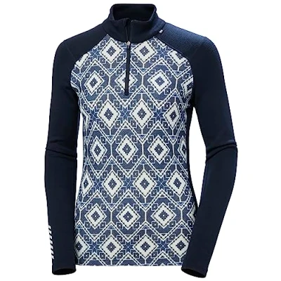 Image de Helly Hansen Aux femmes W Lifa Merino Midw Gra 1/2 Zip XL MARINE