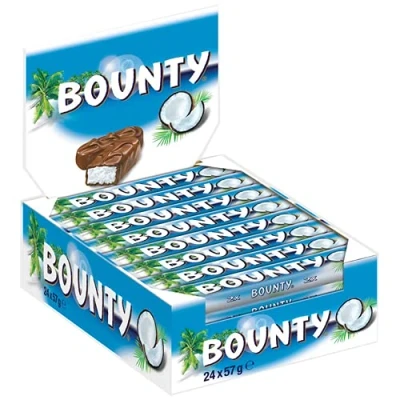 Image de Bounty Barres de Chocolat au Lait/Noix Coco