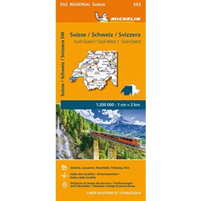 Image de Suisse Sud Ouest Michelin Regional Map 552: Maps