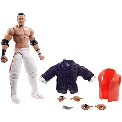 Image de WWE Collection Élite figurine articulée de catch, Kushida, visage réaliste et mains interchangeables, jouet pour enfant, GVB88