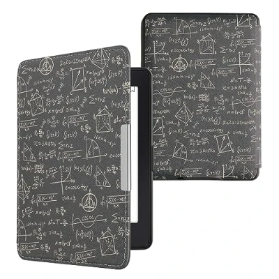 Image de kwmobile Étui Compatible avec Amazon Kindle Paperwhite Coque à Rabat magnétique Tablette eReader Similicuir Vert Jaune