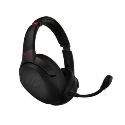 Image de ASUS ROG Go 2.4 Electro Punk GHz wireless gaming headset with USB C (tm) connection, noise cancelling AI microphone, low latencies, compatible PC, Max, Nintendo Switch, PS4