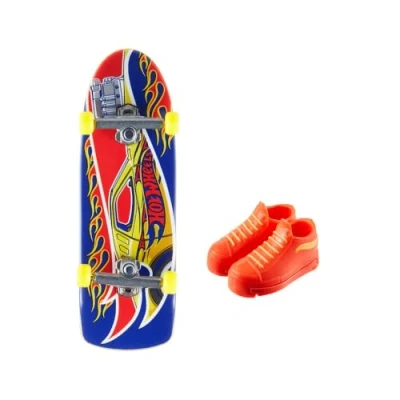 Image de Hot Wheels Mini Skateboard Chaussures incluses. Modèles Assortis, HGT46, Multicolore