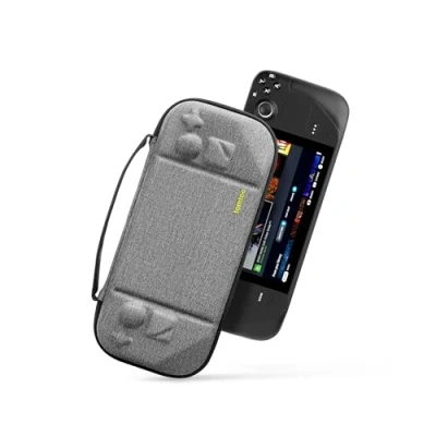 Image de tomtoc Etui Compatible avec Steam Deck/Steam Deck OLED, Housse Rigide en EVA Entièrement Protectrice pour Transporter la Console Deck/OLED et Ses Accessoires, Antichoc, Adaptée aux Voyages