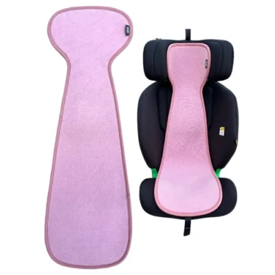 Image de HECKBO Housse de siège enfant été anti transpiration pour poussette groupe 2/3 auto tapis universel filles garçons rose
