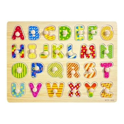 Image de alphabet enfant，puzzle alphabet，puzzle bois，apprendre l&#039;alphabet，lettre