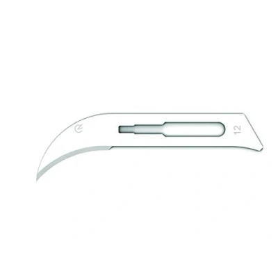 Image de Gima lames en acier de carbone avec pointe sécurité arrondie, stériles, jetables, taille n. 20, 100 emballées individuellement.