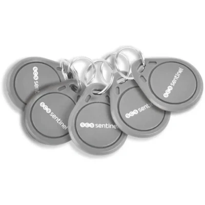 Image de Lot de 5 badges RFID SCS SENTINEL CodeAccess 501 et A Fréquence 125 kHz Porte clé inclus