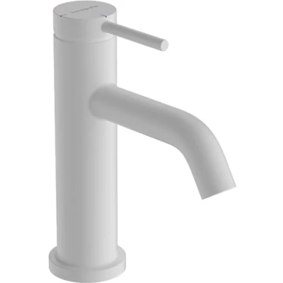 Image de hansgrohe Tecturis S Mitigeur de lavabo sans tirette ni vidage, économie d&#039;énergie (CoolStart), Robinet salle bain avec hauteur sous bec 80 mm, d&#039;eau (EcoSmart+), Blanc mat, 73301700