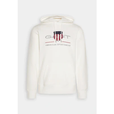 Image de GANT REG Archive Shield Sweat à capuche, Homme, Taille: XXL, Eggshell