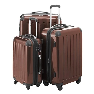Image de HAUPTSTADTKOFFER Alex Ensemble de 3 Valises Rigides Marron Brillant, TSA, (S, M &amp; L), 235 litres
