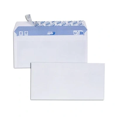 Image de GPV Bloc de 25 enveloppes Format DL (110x220 mm), fermeture auto adhésive, papier 90g/m² Certifié PEFC