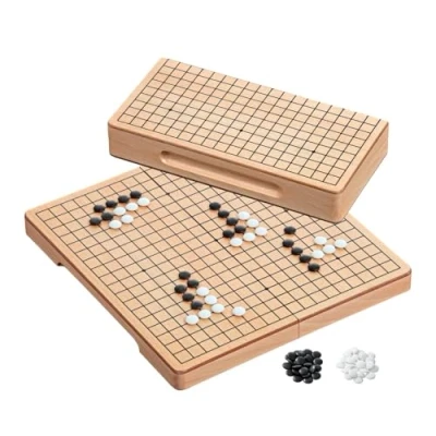 Image de Philos Folding Go Set Beech Wood Board with Plastic Stones