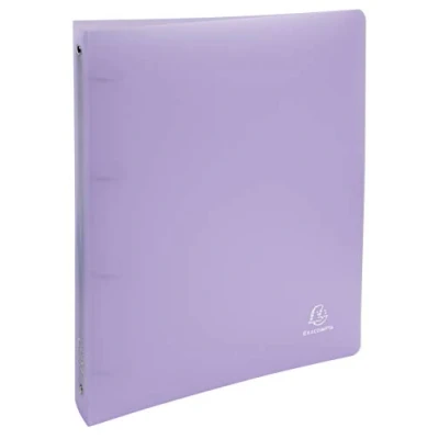 Image de Exacompta Réf. 51975E lot de 5 Classeurs 4 anneaux 30 mm en polypropylène dimensions 32 x 26,8 cm pour format A4 maxi 297 242 Chromaline Pastel couleur mauve