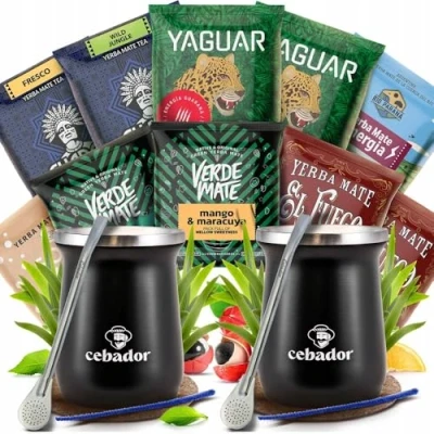 Image de Set de Yerba Maté pour deux 10x50g 2x TermoMate 250 ml Bombilla