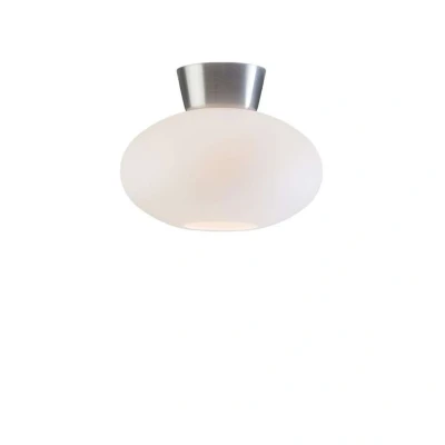 Image de Belid Plafonnier Verre opale Bullo Ø27 cm Aluminium