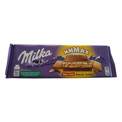 Image de Chocolate Biscuits Milka Mmmax Choco Swing Biscuit Cookie Poids total 300 grammes