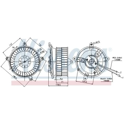Image de NISSENS 87041 Pulseur d&#039;Air sans régulateur intégré MERCEDES BENZ: Classe E Berline