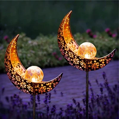 Image de Gadgy Lampe Solaire Exterieur Decorative Jeu de 2 Torche Jardin Deco Original Lumiere Lampes Solaires Exterieures