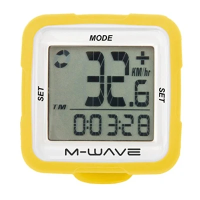 Image de M Wave XIV Compteur vélo Mixte, Jaune
