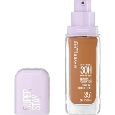 Image de Maybelline New York Fond de Teint Liquide Longue Tenue Ultra Résistant Fini Mat Lumineux Enrichi en Acides Aminés Tous les Types Peau Superstay 30H Lumi Matte Teinte : 351 35ml