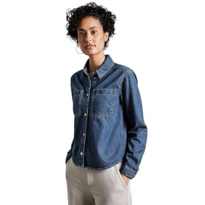 Image de Street One Chemisier, Femme, Taille: 42, Medium blue clean