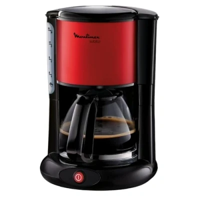 Image de Moulinex Subito Cafetières filtre, 1,25 L, 10/15 tasses, Cafetière électrique, Système anti gouttes, Porte filtre pivotant, Auto off 30 min FG360D11