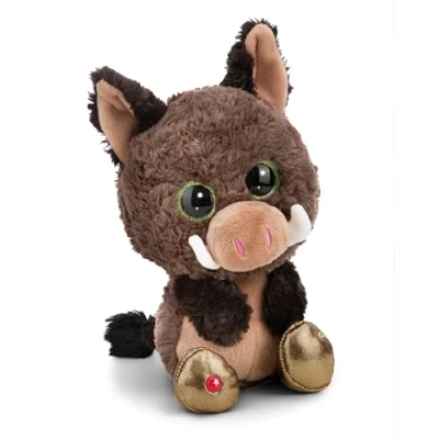 Image de NICI peluche GLUBSCHIS Sanglier Truffle Fluffle 15 cm brun douce, mignonne à câliner, pour jouer, enfants et adultes, une excellente idée de cadeau 61773