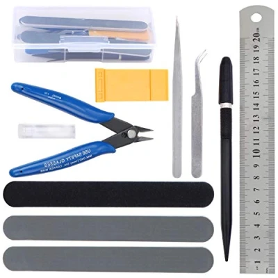 Image de WiMas 11PCS Gundam modèle Outils Kit, Hobby Building Craft Set pour la Construction du de Base réparation et Fixation