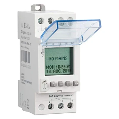 Image de Legrand Minuterie hebdomadaire numérique 1 canal Alpharex D21, 230 V, 50/60 Hz, 56 Programmes, 412631