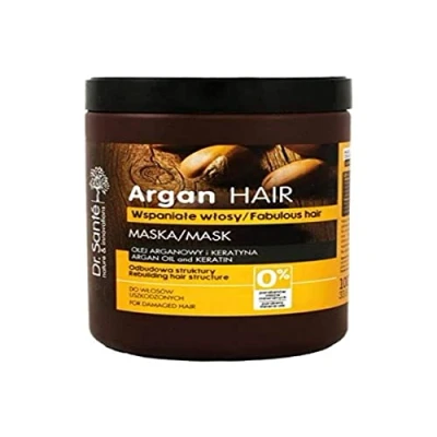 Image de Dr. Sante Argan Masque capillaire pour cheveux abîmés avec une régénération intense en 3 étapes kératine 1000 ml