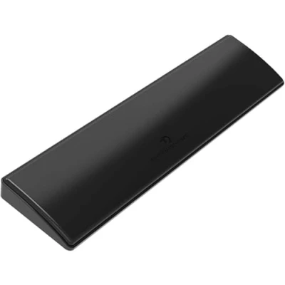 Image de Mousse à mémoire de forme repose poignet pour clavier mécanique 60% ergonomique avec pieds en caoutchouc antidérapants le travail et jeu 28,7x7,1x2 cm (Noir)