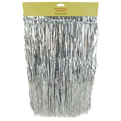 Image de Christmas Concepts® Shiny Lametta Décorations D&#039;arbres De Noël (Argent)