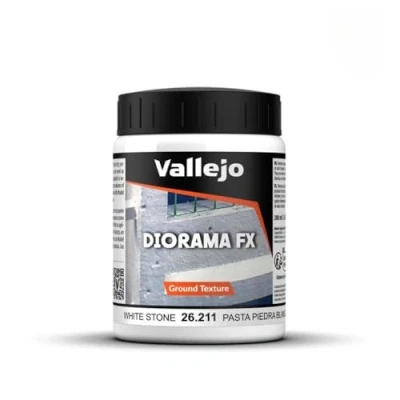 Image de Peinture de maquette texturée Vallejo 200 ml Choix textures varié White Stone Paste