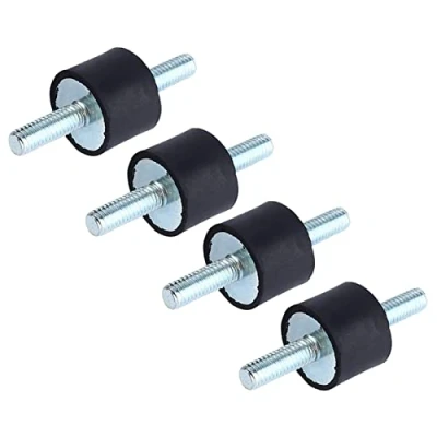 Image de Keenso 4pcs Supports en Caoutchouc d&#039;Isolant,Anti vibration M8 30 x 20 Amortisseurs de Vibrations Isolateur Anti avec Vis