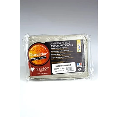 Image de Argile Naturelle A Modeler Pate Plus Blanche Pain De 1.5kg [Jouet]