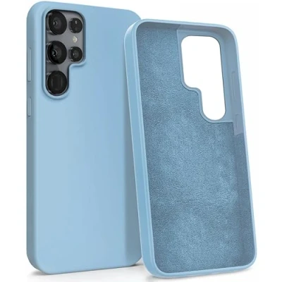 Image de MyGadget Coque pour Samsung Galaxy S22 Ultra Case Protection Rigide Anti Choc avec Doublure Microfibre Android Light Baby Blue #11