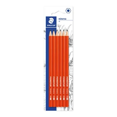 Image de Staedtler 13060BK6DA Minerva Crayon à papier dur HB avec 6 crayons