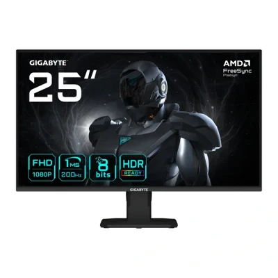 Image de GIGABYTE GS25F2 Écran Gaming 25 FHD 1920 x 1080, 200Hz, 1ms, 300 cd/m², Display HDR 10, HDMI 2.0, DisplayPort 1.4 Neuf