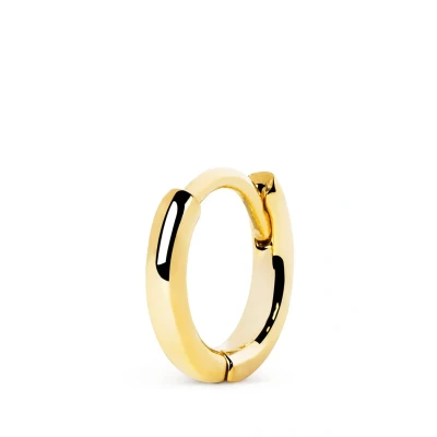 Image de SINGULARU Boucle d&#039;oreille Unique Anneau Klein 7. Argent Sterling 925 avec Plaqué Or 18Kt. Fermoir Click/Congo. Bijoux pour Femme