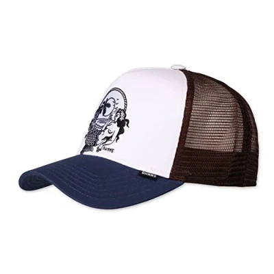 Image de Djinns Lazy Mermaid White/Navy/Brown HFT Trucker Cap One Size