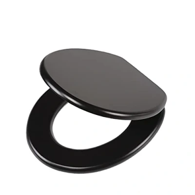 Image de Tiger Abattant WC, Leather look, MDF, Noir