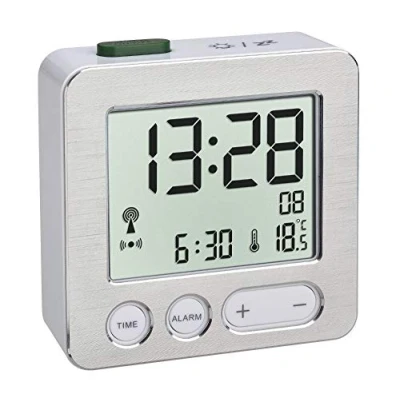 Image de TFA Dostmann 60.2545 Radio réveil numérique (Blanc Argent)