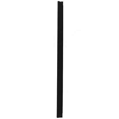Image de LEO&#039;s 100 réglettes de serrage Noir DIN A5 (210 mm) FH 34 mm pour env. 30 feuilles Rail relier des documents non perforés et collecteurs Barre en PVC