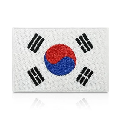 Image de Finally Home Patch thermocollant drapeau de la Corée du Sud 7,5 x 5 cm Écusson coréen Sud,