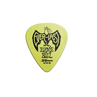 Image de Ernie Ball Lot de 12 médiators Everlast, vert, 0,88 mm